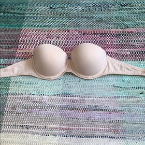 PINK strapless push up bra